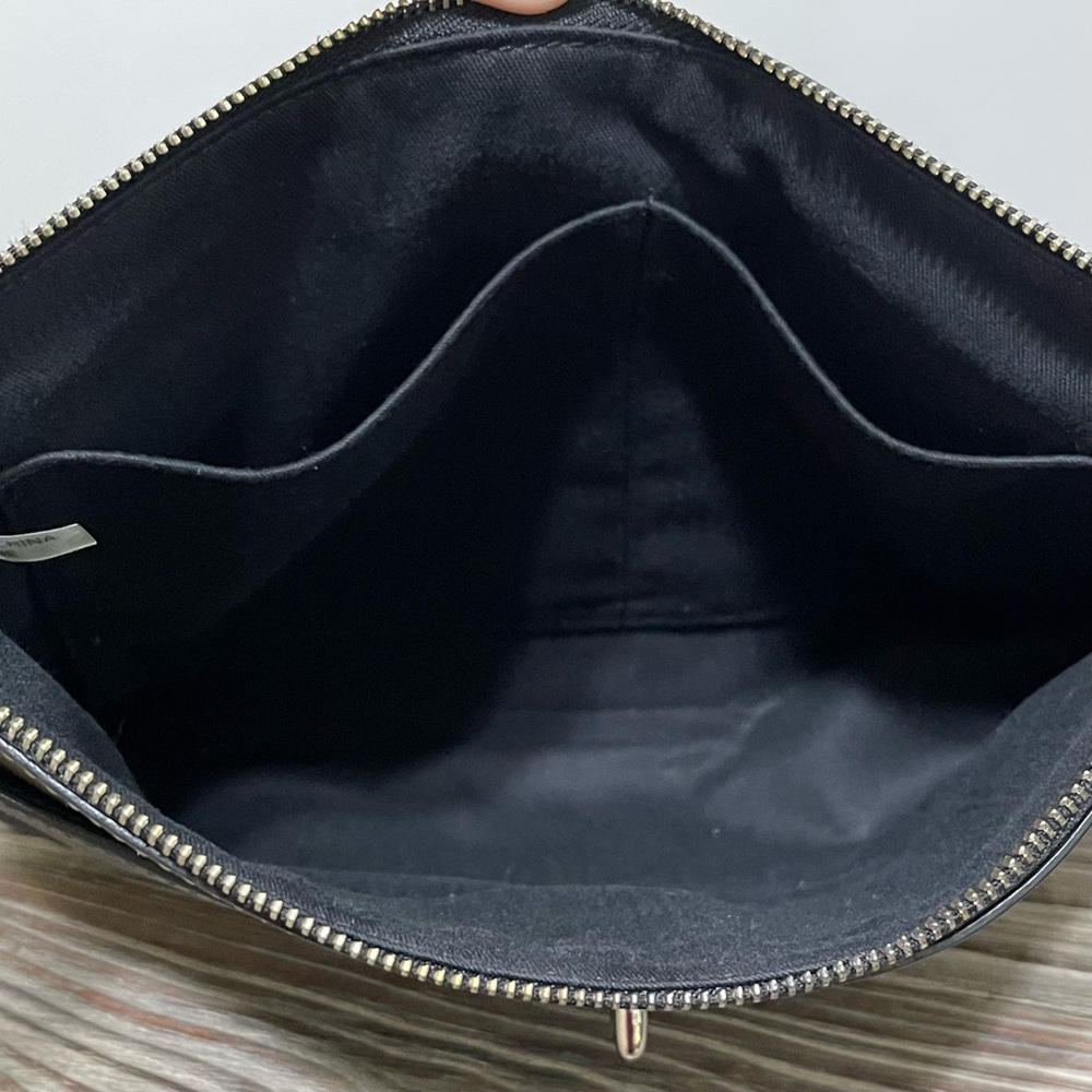 Coach Legacy Turnlock Mirror Gold Metallic Black Leather Crossbody Bag Clutch - Picture 12 of 16